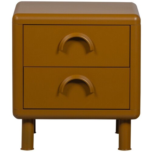 WOOOD Oker rumena kovinska nočna omarica Rune &amp;ndash; Slike