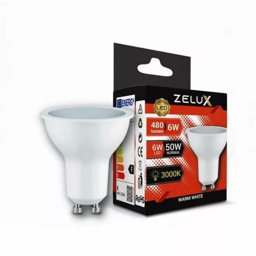 Zelux LED sijalka GU10 6W 510lm 3000K