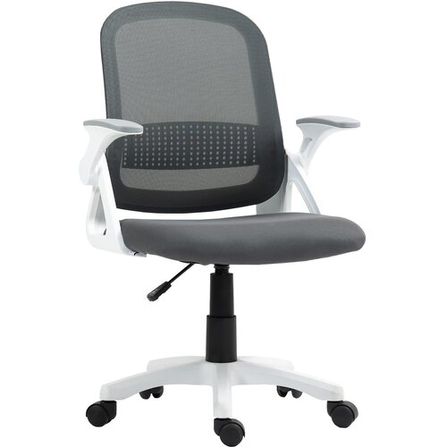 HOMCOM pisarni&scaron;ki stol mreža 60D x 57,5&Scaron; x 91 101V cm Siv, (5000242921) Cene
