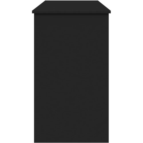  Toaletni stolić s ogledalom crni 100x45x76 cm Slike