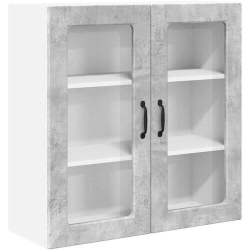  Zidni kuhinjski ormarić s policom Betonski sivi 80 x 31 x 80 cm Slike
