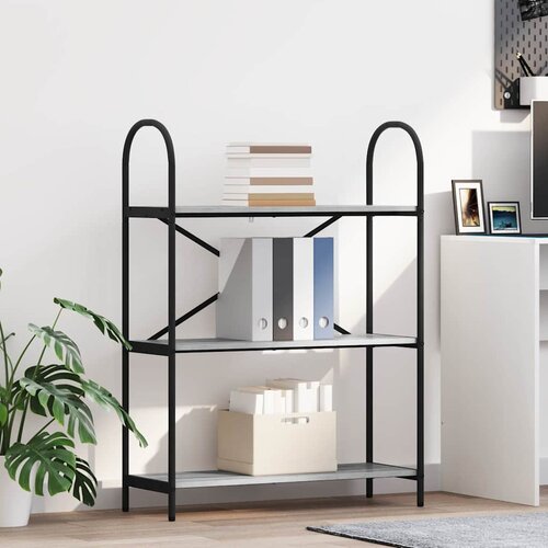 VidaXL Polica Sivi hrast sonoma 80 x 30 x 109 cm Konstruirano drvo Slike