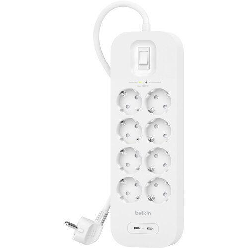 Belkin Surge Socket 8-fold, 2xUSB-C 900J. SRB004vf2M Cijene