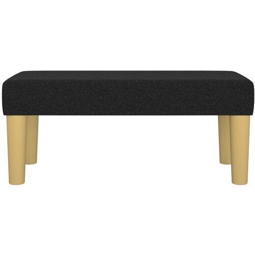  Klupa crna 70 x 30 x 30 cm od tkanine Slike