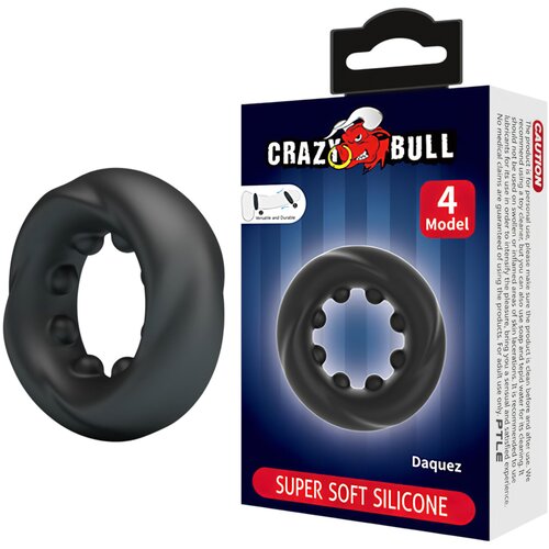 Crazy Bull - stimulirajući prsten za penis (crni) Cijene