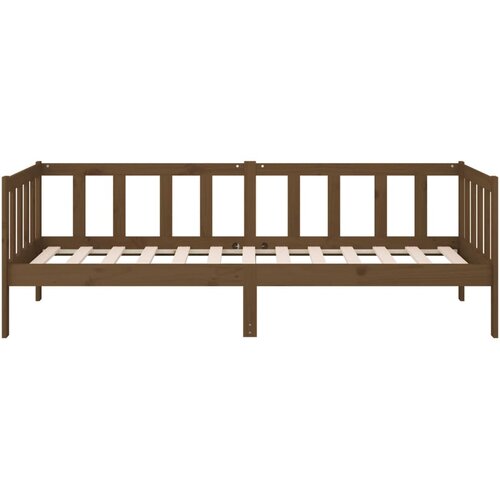  Dnevni ležaj smeđa boja meda 80 x 200 cm od masivne borovine Slike