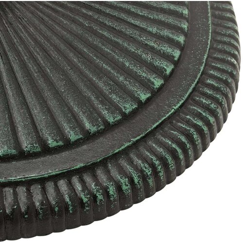 VidaXL Stalak za suncobran zeleni 45 x 45 x 30 cm od lijevanog željeza Slike