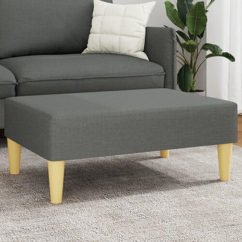 vidaXL Stolček za noge temno siv 77x55x31 cm blago Cene