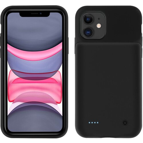 AVIZAR Ovitek za baterijo iPhone 11 6500 mAh Powerbank Lightning Connector - crn, (20599601) Cene