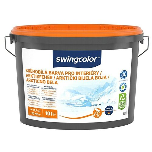 SWINGCOLOR Disperzija za notranje povr&amp;scaron;ine (10 l, Snežno bela, Primerno za alergike) Slike