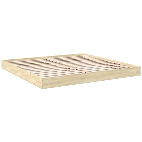 VidaXL Posteljni okvir sonoma hrast 180x200 cm inženirski les, (21151969) Slike