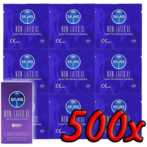 Skins Non-Latex XL Super Thin Premium Condoms 500 pack Slike