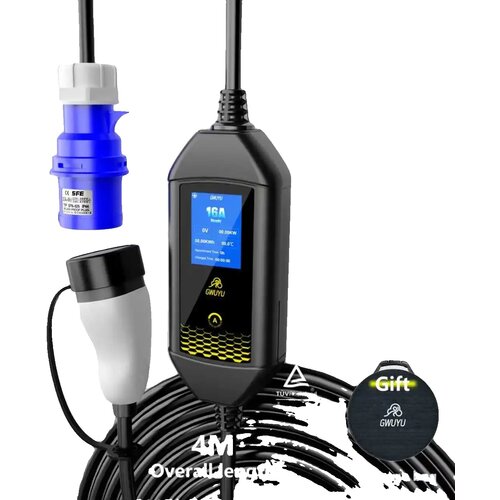 GWUYU EV Polnilec, združljivost s tipom 2, prenosna zasnova, 7KW 4M M62, (5000157649) Cene