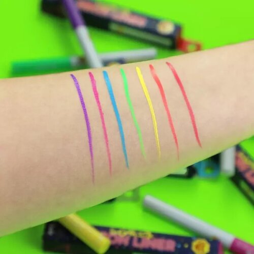 Rude Cosmetics ajlajner u boji chupa chups splash sugar stix neon liner shocking strawberry 3ml Slike