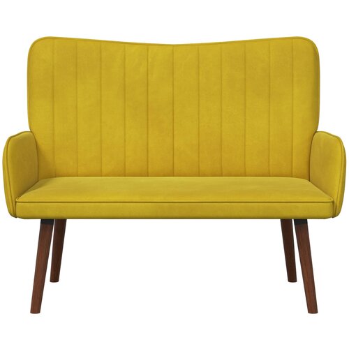 SOFA za dvije osobe Žuta 115 x 61 x 87 cm Bar&amp;scaron;un Slike