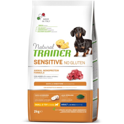 Trainer natural small & toy adult sensitive no gluten jagnjetina - 800 g Cene