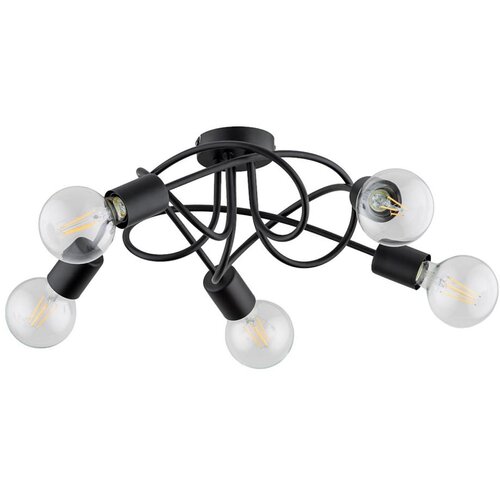 plafonski luster boston 5xE27/15W/230V crni Cene