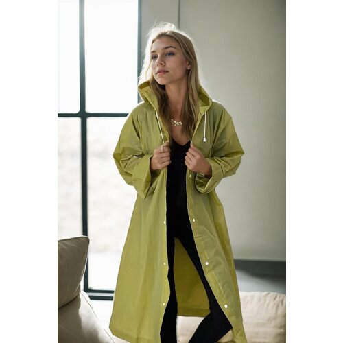 Dewberry 89762 Waterproof Windproof Womens Raincoat-Khaki Cene