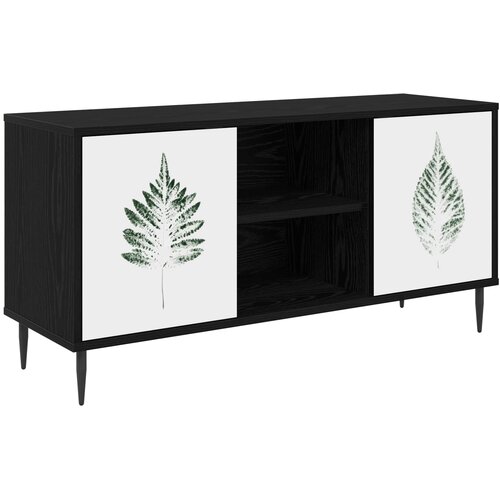  ormar HANAU 102 x 33 x 51 cm Crni hrast Konstruirano drvo Cene