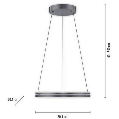 XXXL viseča led-svetilka pure-loop /2400 lm/2700-5000 K/230 v/ Slike