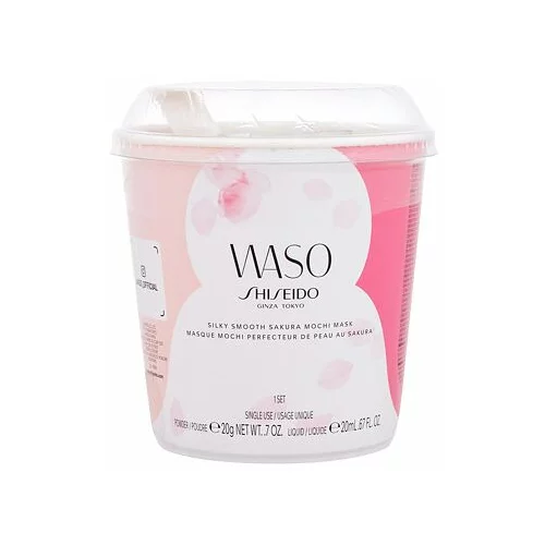 Shiseido waso silky smooth sakura mochi mask pomirjujoča maska za obraz 20 g za ženske