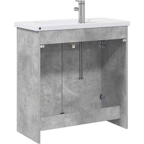  Set namje&amp;scaron;taja za kupaonicu Betonska siva 81 x 40 x 84,5 cm Slike