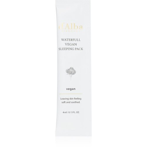 D&amp;#039;Alba Waterfull Vegan Sleeping Pack umirujuća hidratantna maska za noć 4x12 ml Slike