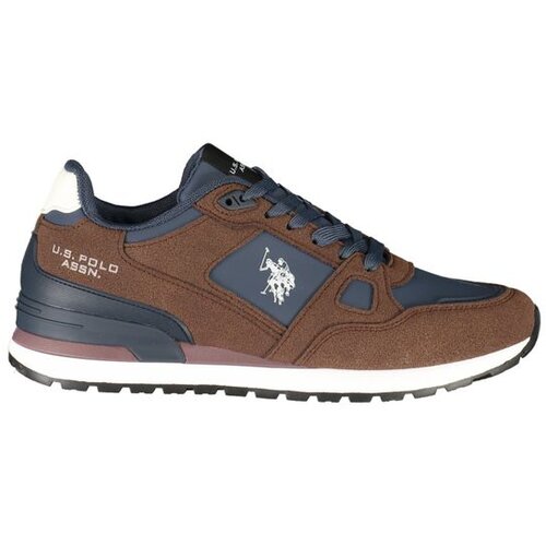 U.S. Polo Assn. Trax mu&amp;scaron;ke tenisice s plavim detaljima smeđe Slike