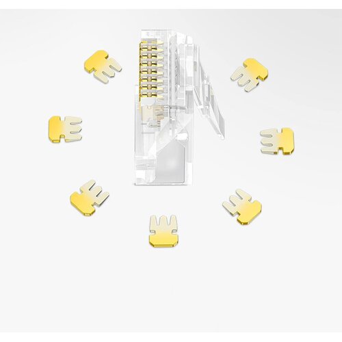 Ugreen nw120 cat6 neoklopljeni rj45 modularni konektori – 100 komada ( 60558 ) Cene