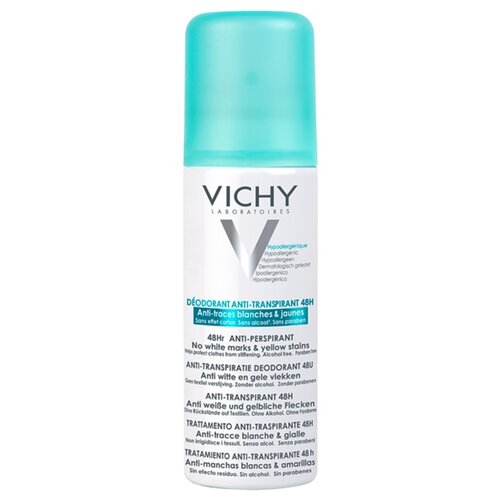 Vichy Deodorant 48h antiperspirant u spreju protiv bijelih i žutih mrlja 125 ml Cijene
