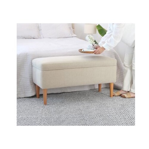 Atelier Del Sofa Tabure Glend, 100x50x43cm, Krem Cijene