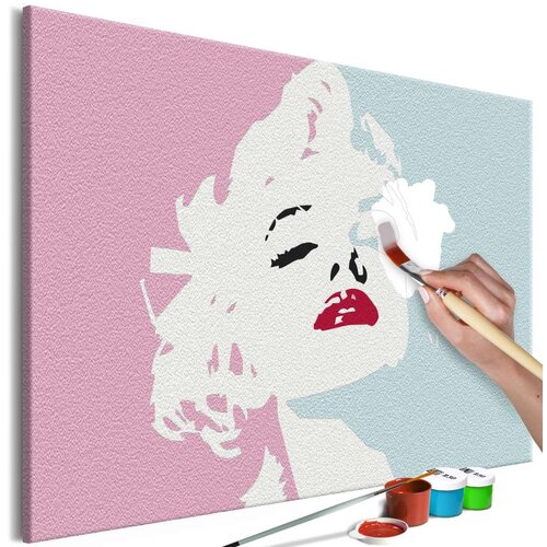  Slika za samostalno slikanje - Marilyn in Pink 60x40 Slike