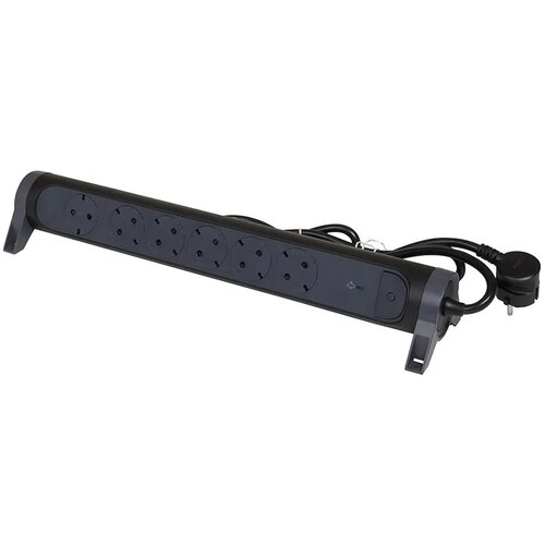  - 694513 Power strip BLACK 6x2P + E with cable 1.5 meters with lightning protection Premium Cene