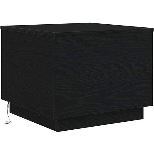 vidaXL Klub stolić s LED svjetlima crni hrast 50x50x40 cm - Crni hrast 50 cm Cijene
