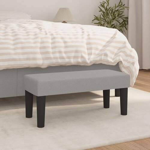  Klupa svjetlosiva 70 x 30 x 30 cm od tkanine Cijene