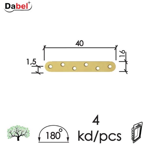 Dabel vezač ravni vez10 znž 60x16x1,5 mm (4kom) dsp Slike