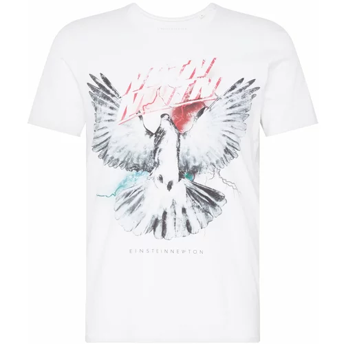 EINSTEIN & NEWTON Majica 'White Bird ' siva / rdeča / bela
