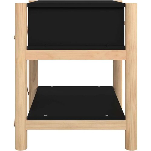 VidaXL Noćni ormarići 2 kom crni 42 x 38 x 45 cm od konstruiranog drva Slike