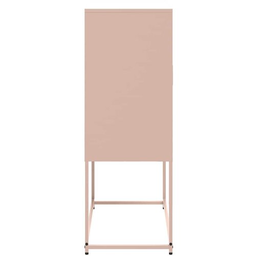  Visoka komoda ružičasta 68,5 x 38,5 x 107 cm čelična Slike