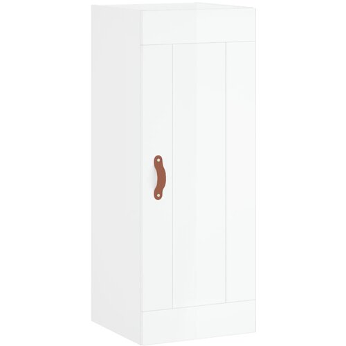 Maison Chic Stenska omarica - Zidna omarica visok sijaj bela 34,5x34x90 cm inženirski les iu1193, (22063569) Cene