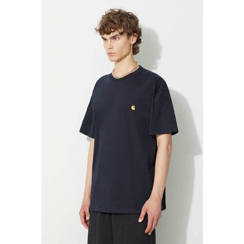 Carhartt WIP Chase T-shirt dark navy / gold Cene
