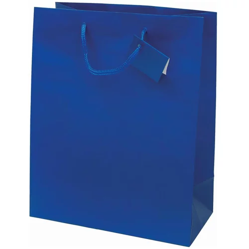  darilna vrečka, plastificirana, velika, mat modra