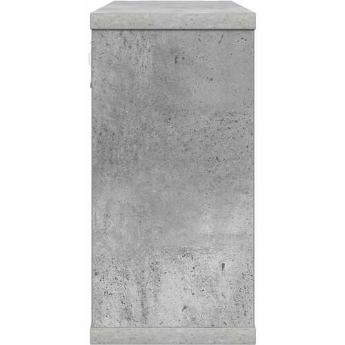  Plutajuće police 2 kom. Betonska siva 80 x 15 x 30 cm Slike