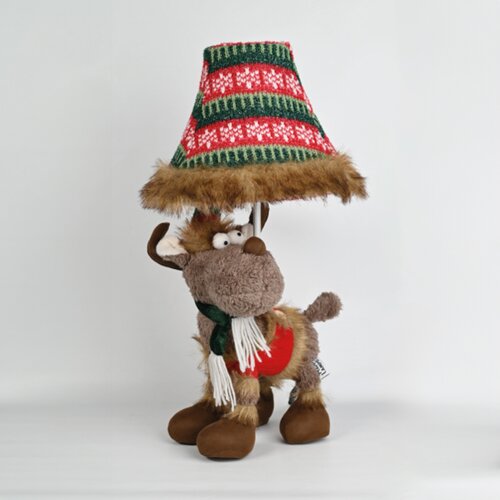 Happy Lamps Otroška namizna svetilka jelen rjave barve - Rudi Cene