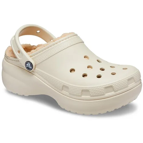 Crocs Natikači Classic Platform Lined Clog W 207938 Bež