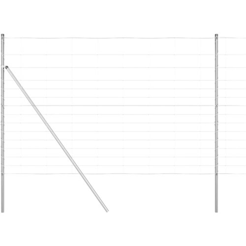 vidaXL Pašna ograja srebrna 25 x 1.6 m Pocinkano jeklo, (5000096763) Cene