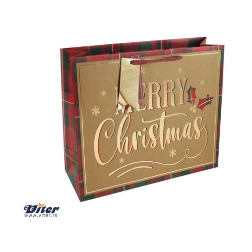 Viter novogodišnja kesa merry christmas shopper xl ( X-34169-14 ) Slike