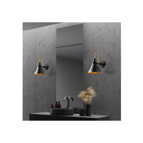 Opviq vall lamp zidna crna lampa arco 15040 Slike
