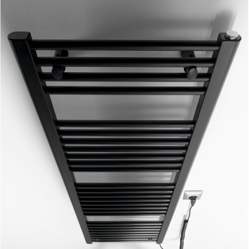 Aqualine kupatilski električni radijator direct-e 400W 132x45 cm mat crne boje Slike