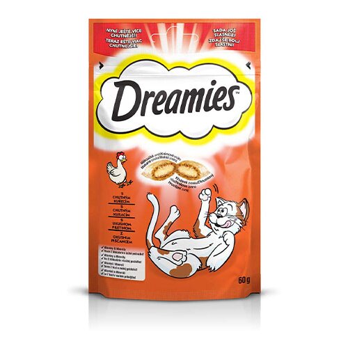 Dreamies poslastica za mačke - govedina i piletina 60g piletina Cene